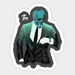 time scull Sticker